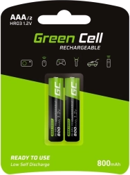 Green Cell AAA HR03 800 mAh tölthető akkumulátorok 2 db