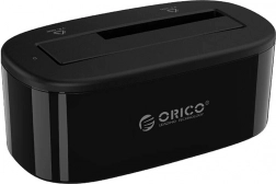 Orico dokkolóállomás 2.5"/3.5" HDD/SSD-hez, USB 3.0 5 Gbps, USB‑A–USB‑B, fekete
