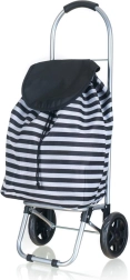 Gurulós bevásárlókocsi 87 × 35 × 28 cm, csíkos