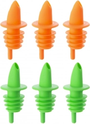 6 darab rugalmas kiöntőfeltét palackokra