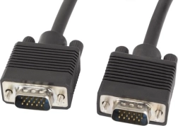 VGA kábel 15 m ferritszűrőkkel, dupla árnyékolás – Lanberg, fekete