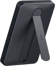 ESR Qi2 MagSlim 5000 mAh mágneses powerbank állvánnyal, fekete