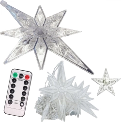 Ledes fényfüggöny csillagokkal