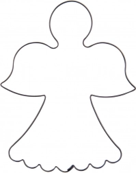 Fém sütikiszúró angyal 9,5 cm