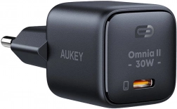 Aukey Omnia II Mini USB‑C töltő 30 W Power Delivery-vel