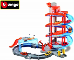 Bburago garázs Street Fire - Mega Dealer Showroom