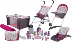 Nagy játékszett babakiegészítőkkel, 21 db