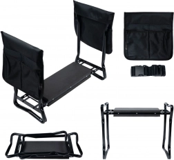 Összecsukható kerti térdeplő tárolórekeszekkel