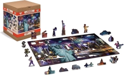 Fa puzzle New York éjszaka
