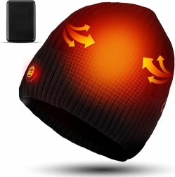 Fűthető téli sapka powerbankkal