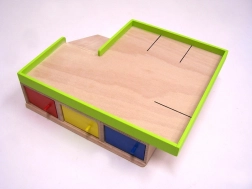 Fa garázs 9 kisautó számára