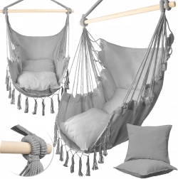 Függő brazil karosszék MalTec világosszürke