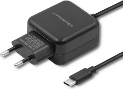 Hálózati töltő QOLTEC 5 V, 2,4 A, 12 W, USB-C, fekete