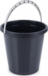 Fekete műanyag vödör 5 l