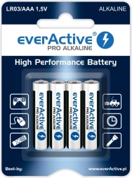 Everactive Pro Alkaline AAA (LR03) alkáli elemek, bliszter 4 db