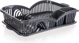 Edényszárító tálcával 45 × 31 cm myKitchen, antracit