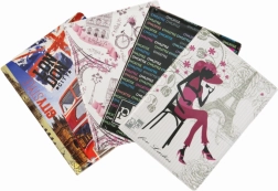 Retro II okmánytok színes nyomattal