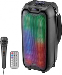 vezeték nélküli hangszóró tracer tower led tws bluetooth karaoke-val