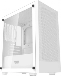 Darkflash M305 micro‑ATX számítógépház ventilátorok nélkül – fehér