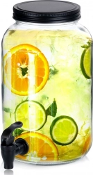 Üveg italadagoló csappal, 3,2 l