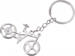 Ezüst kerék alakú kulcstartó