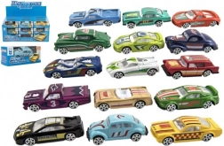 Fém versenyautó 6 cm dobozban