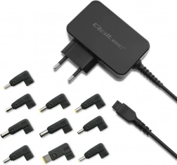 Univerzális hálózati tápegység 65 W, 10 cserélhető véggel – Qoltec