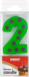 Szülinapi gyertya 2-es szám