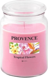 PROVENCE illatgyertya üvegben trópusi virágok 95 óra