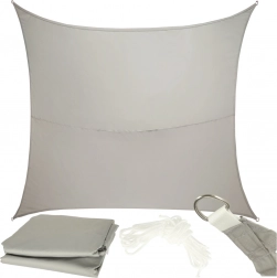 LUARO kerti árnyékoló ponyva szürke 4x3 m