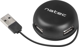 USB hub Natec Bumblebee 4 port fekete