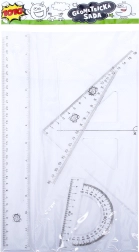 átlátszó geometriai készlet