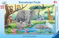 Ravensburger puzzle Afrika állatai 15 darab