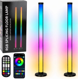 Okos RGB LED állólámpák appos és távirányítós vezérléssel, 125 cm, 2 db