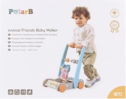 Fából készült bébitoló állatkákkal