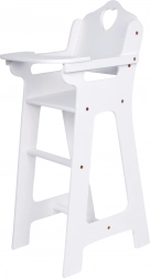 Small Foot – fehér fa etetőszék babáknak