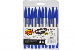 Eldobható TOTO tollak - kék tinta, 10 db