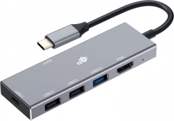 USB-C Elosztó 7 az 1-ben HDMI-vel, USB-vel, PD-vel és kártyaolvasóval
