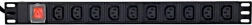 Rack PDU tápcsík 10x C13 1U 16A 2 m