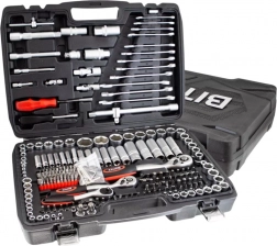 215 darabos dugókulcskészlet TORX és imbusz bitekkel, CrV acélból, kofferes