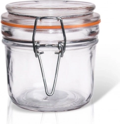 Üveg befőttes üveg klipszes zárral 220 ml