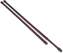 Teleszkópos vitrázsrúd 50–90 cm, fém, barna, 2 db-os készlet