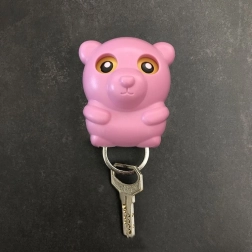 Kulcstartó – rózsaszín mackó