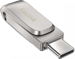 SanDisk Ultra Dual Drive Luxe 256 GB USB 3.1 Type‑C/USB‑A fém pendrive