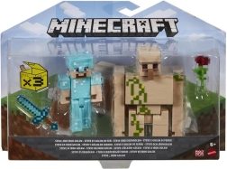 Minecraft figurák 8 cm – dupla csomag kiegészítőkkel