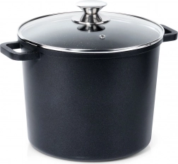 Magas gránitbevonatú lábas üvegfedővel GRANDE 7,6 l