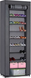 Massido textil cipősszekrény – grafitszürke