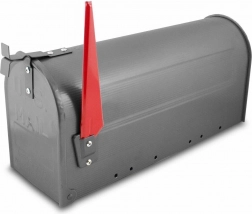 amerikai grafitszínű postaláda klasszikus dizájnnal és nagy kapacitással