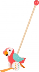 Small foot tologatható Lori papagáj – fa tolójáték az első lépésekhez