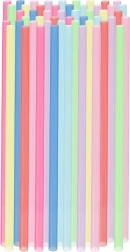 Színes ital szívószálak 22 cm, 50 db